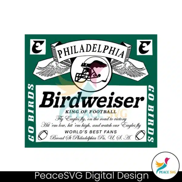 birdweiser-king-of-football-philadelphia-svg