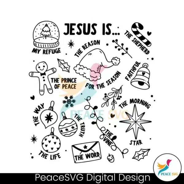 retro-nativity-jesus-is-the-reason-svg-cutting-digital-file