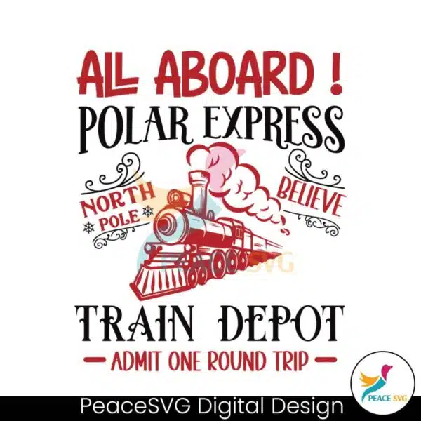 all-aboard-polar-expres-train-depot-svg