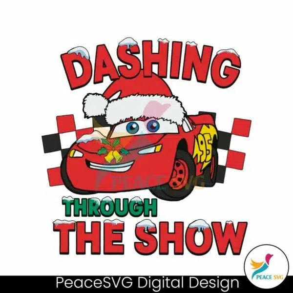 dashing-through-the-snow-lightning-mcqueen-svg