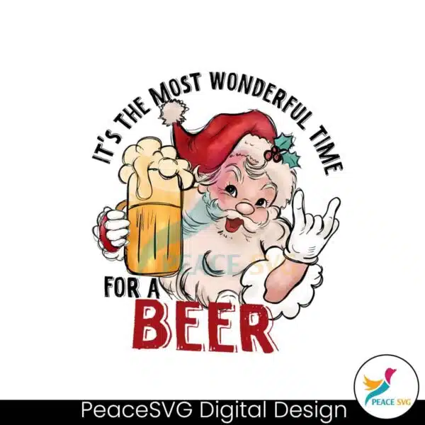 funny-santa-wonderful-time-for-a-beer-png