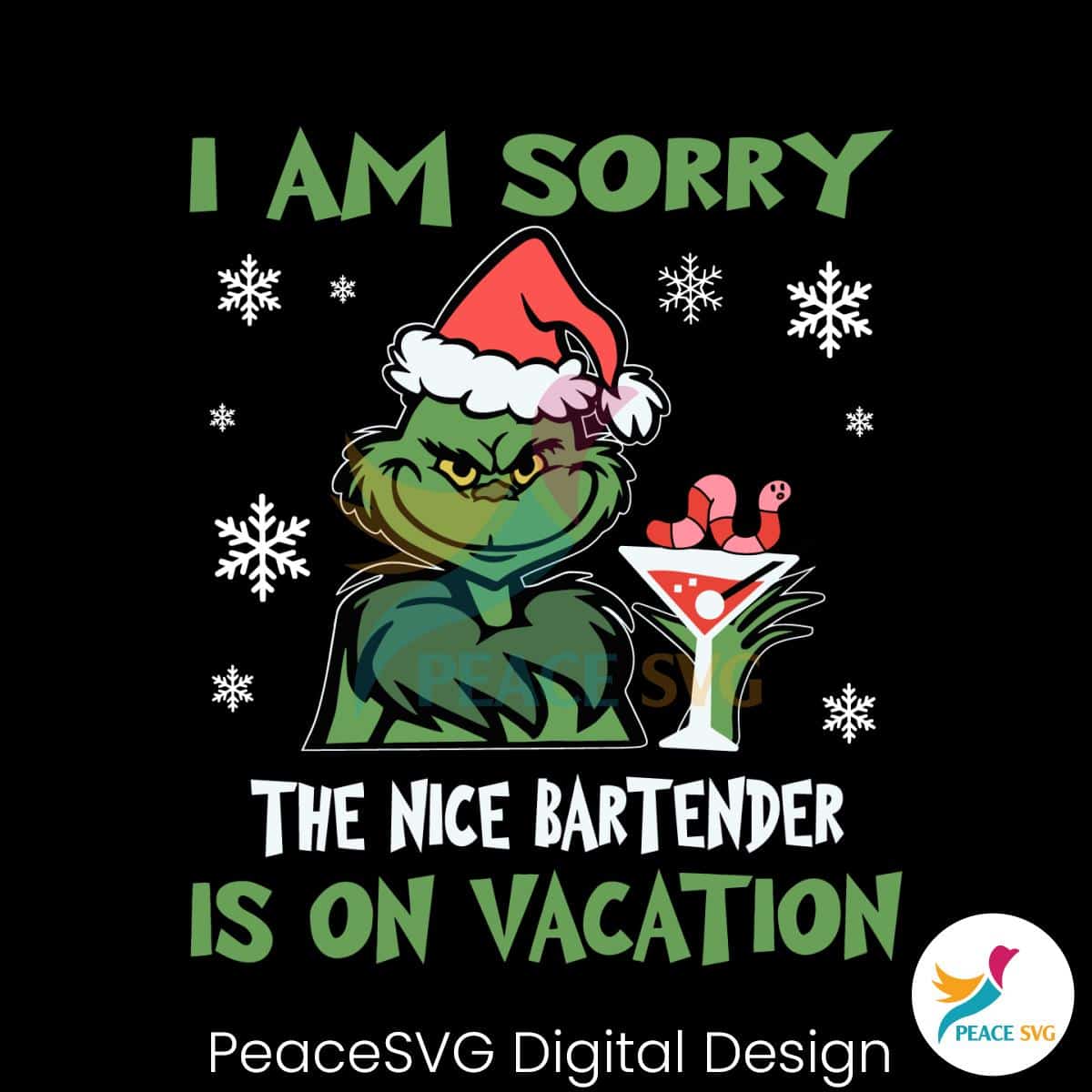 The Nice Bartender Is On Vacation SVG » PeaceSVG