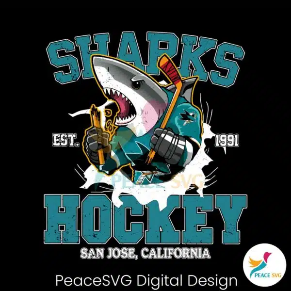 san-jose-sharks-hockey-1991-svg-digital-download