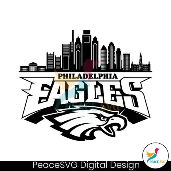 philadelphia-eagles-skyline-svg-digital-download