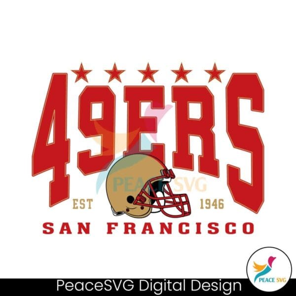 san-francisco-49ers-1946-helmet-stars-svg-digital-download