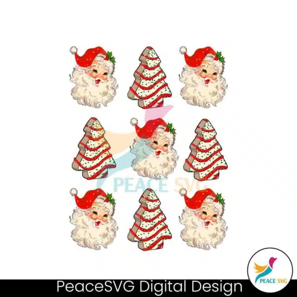 retro-santa-christmas-tree-cake-png