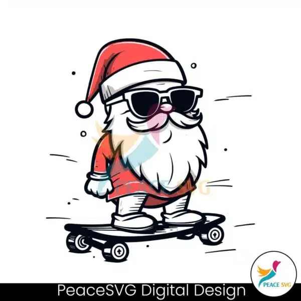 santa-skateboarding-sunglasses-svg