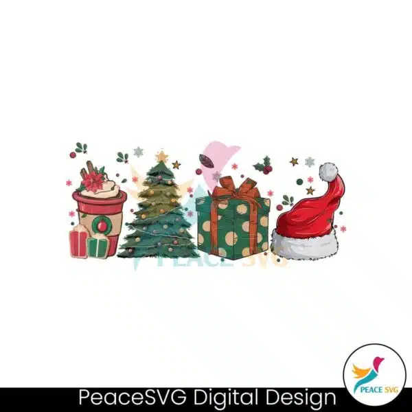 christmas-trees-santa-hat-coffee-png