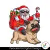 retro-santa-and-pug-christmas-png
