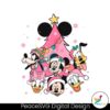 mickey-friends-pink-christmas-tree-svg