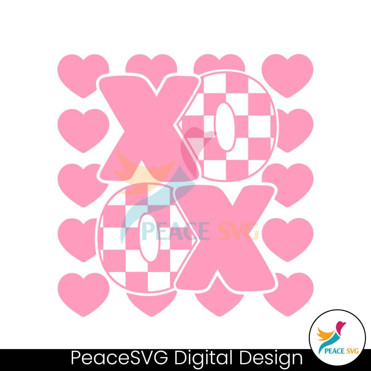 xoxo-checkered-valentines-day-svg