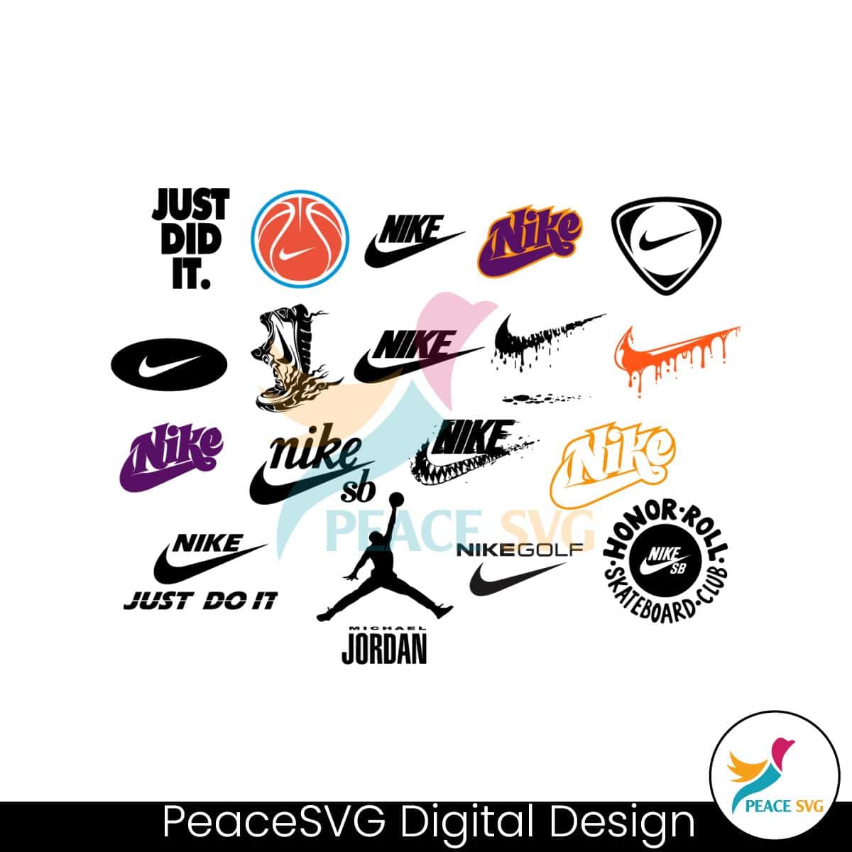 Nike logo shops retro