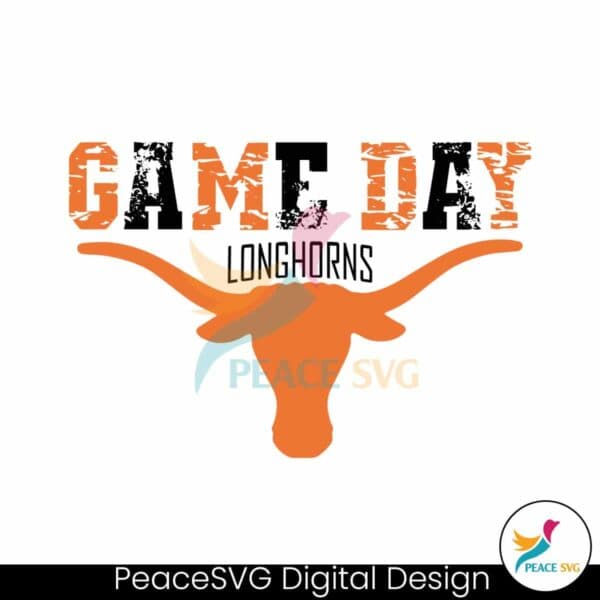 game-day-longhorns-ncaa-svg-digital-download
