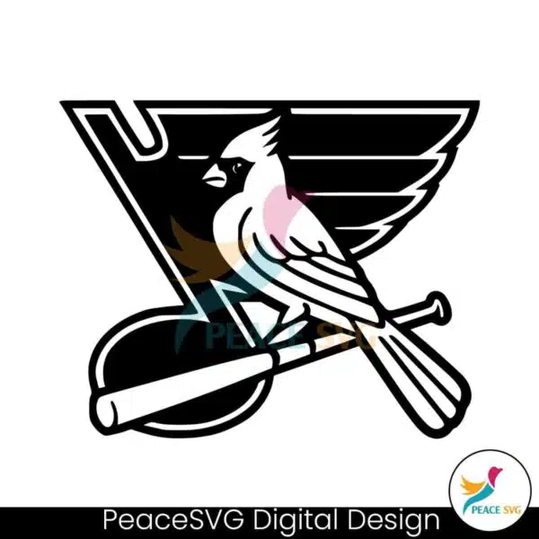 st-louis-blues-cardinals-baseball-hockey-svg