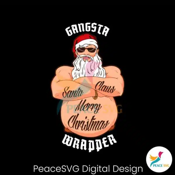 gangsta-wrapper-merry-christmas-svg