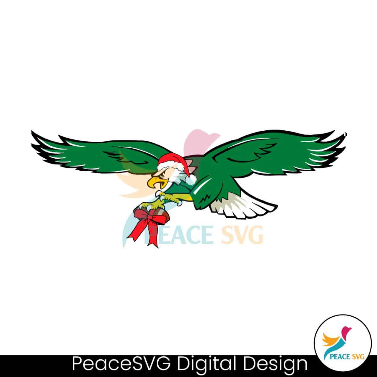 Eagles Football Christmas Hat Svg Digital Download » PeaceSVG