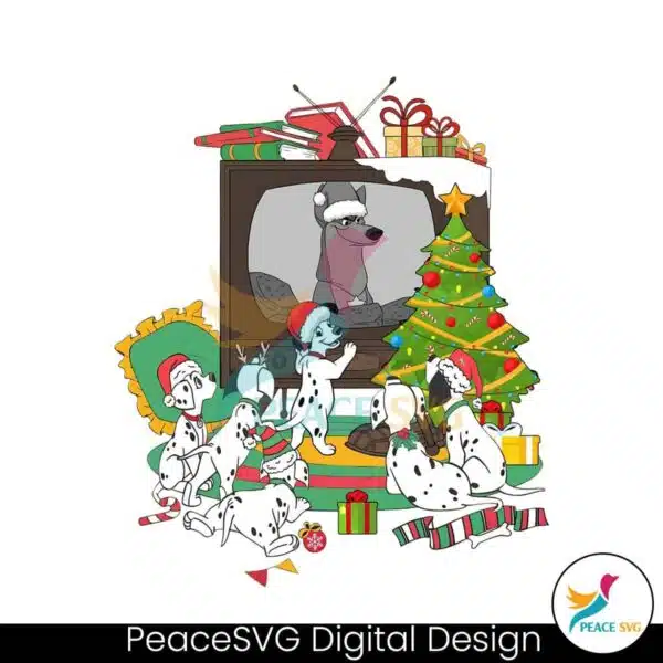 101-dalmatians-watching-tv-christmas-light-png