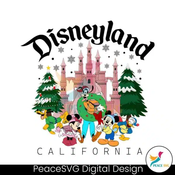 disneyland-california-christmas-castle-png