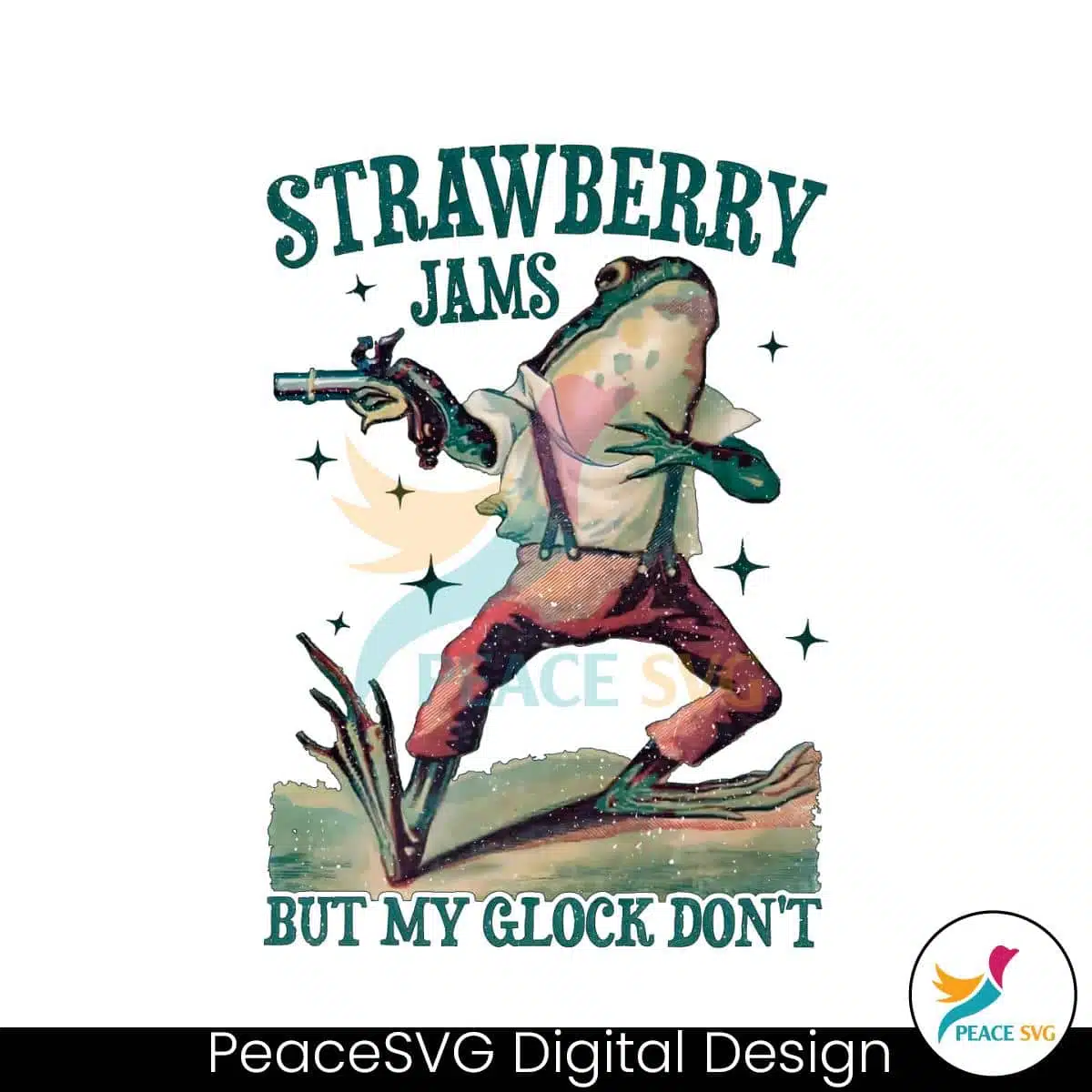 Strawberry Jams But My Glock Dont Meme PNG Instant Download » PeaceSVG