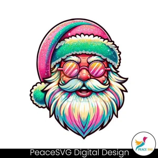 pink-santa-with-sunglasses-png