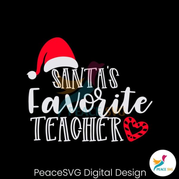 santas-favorite-teacher-christmas-svg