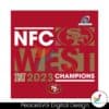 49ers-2023-nfc-west-division-champions-svg