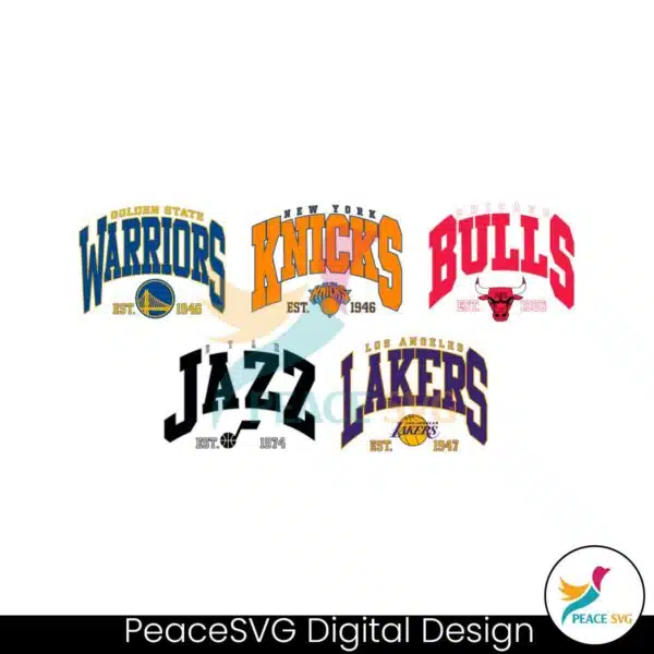 knicks-bulls-lakers-jazz-warriors-nba-svg-bundle