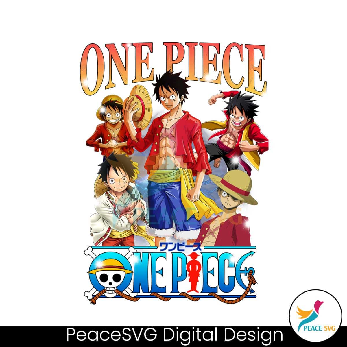 Vintage 90s Anime Japanese One Piece PNG » PeaceSVG