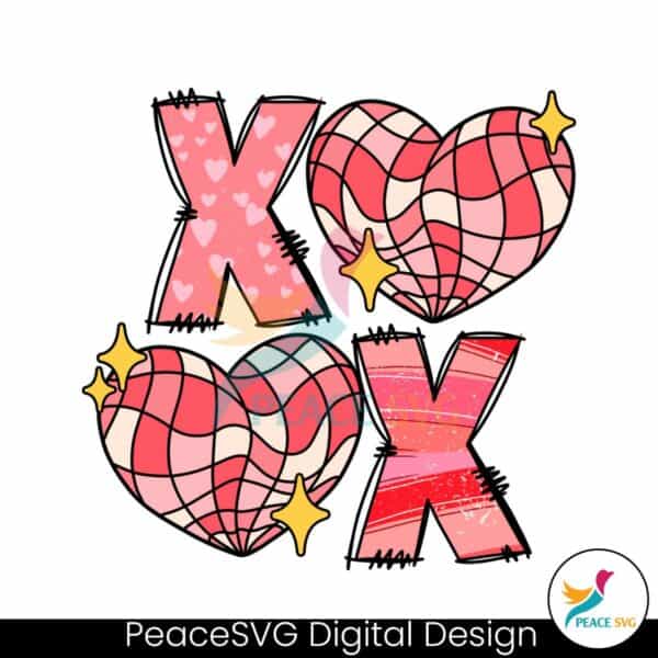 xoxo-pink-heart-valentine-svg