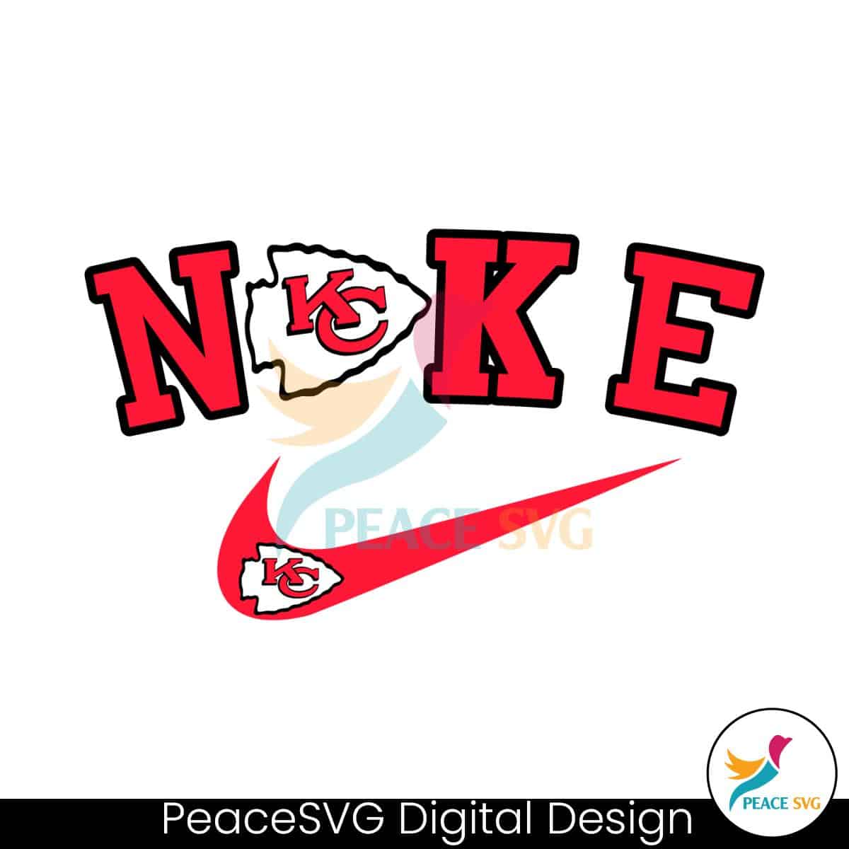 Nike Logo Kansas City Chiefs SVG Digital Download » PeaceSVG