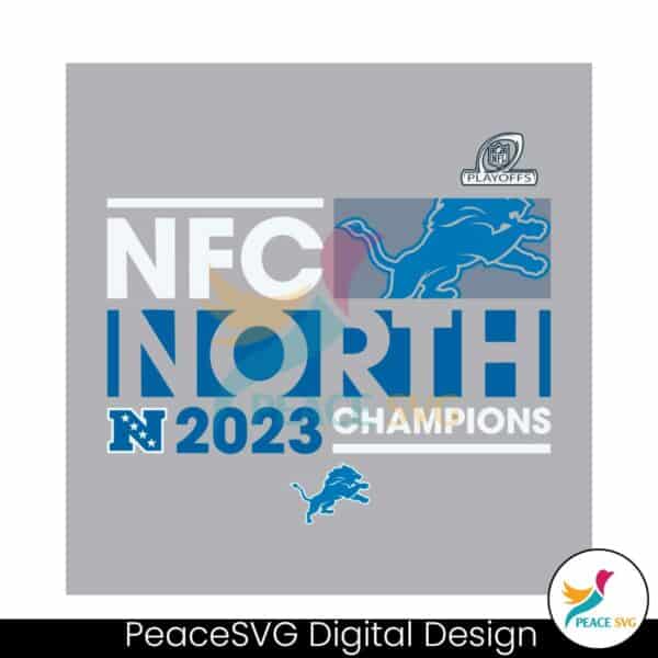 detroit-lions-2023-nfc-north-division-champions-svg