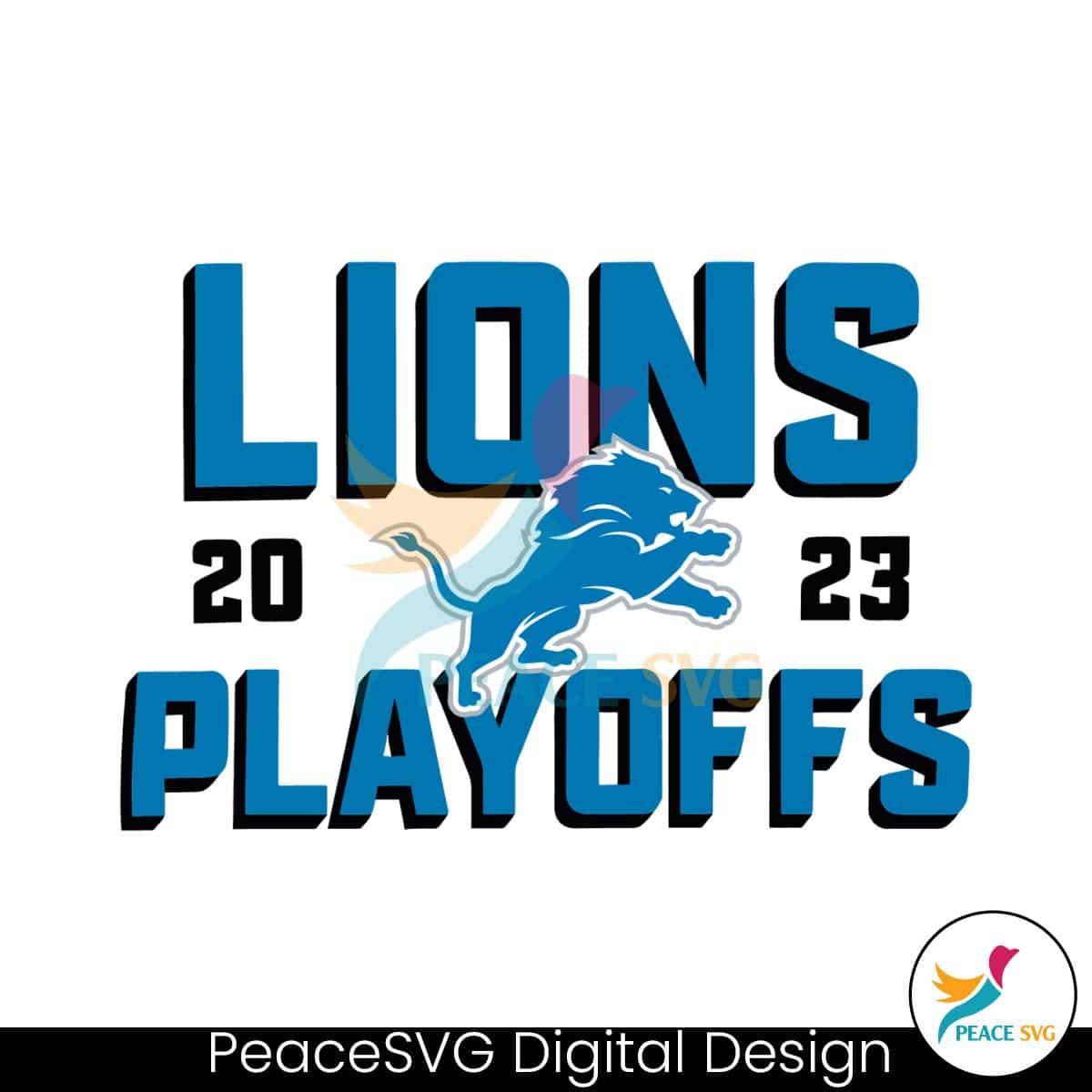 Retro Detroit Lions NFL Playoffs 2023 Instant Download » PeaceSVG