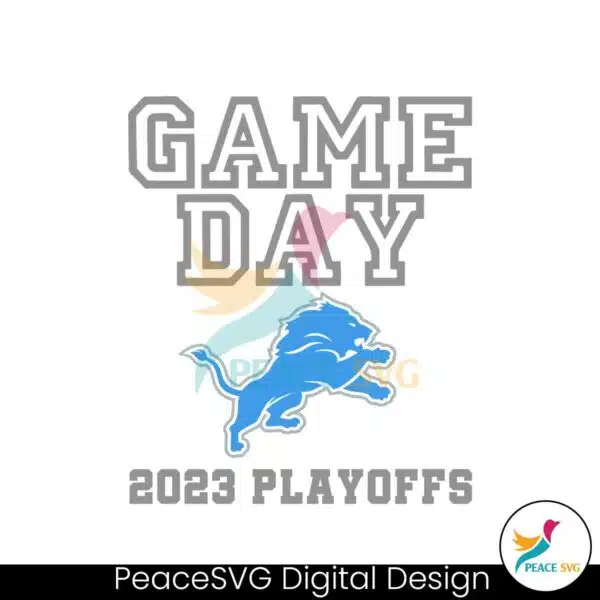 game-day-detroit-lions-2023-playoffs-svg