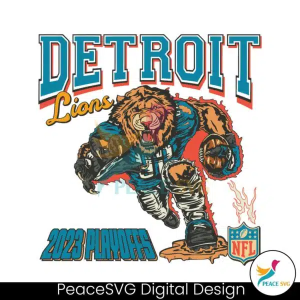 detroit-lions-nfl-football-2023-playoffs-svg