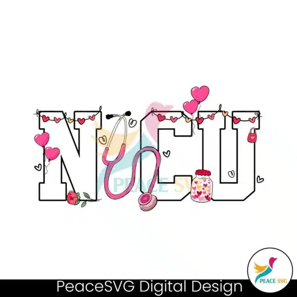 nicu-stethoscope-valentines-nurse-svg