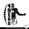 49ers-football-player-svg-digital-download