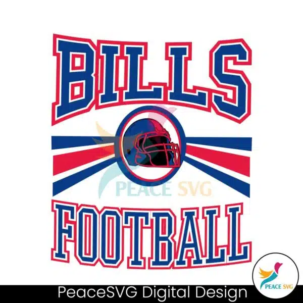 retro-bills-football-helmet-svg-digital-download