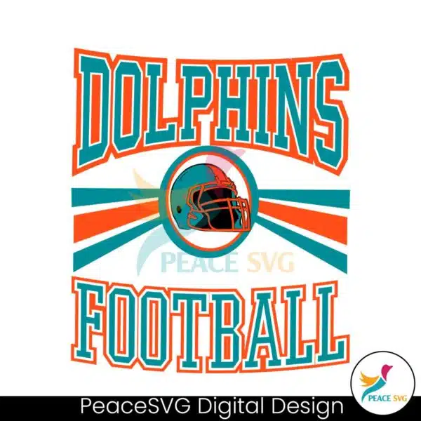 retro-dolphins-football-helmet-svg-digital-download