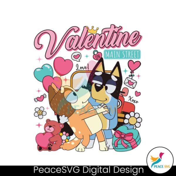 bluey-couple-valentine-on-main-street-svg