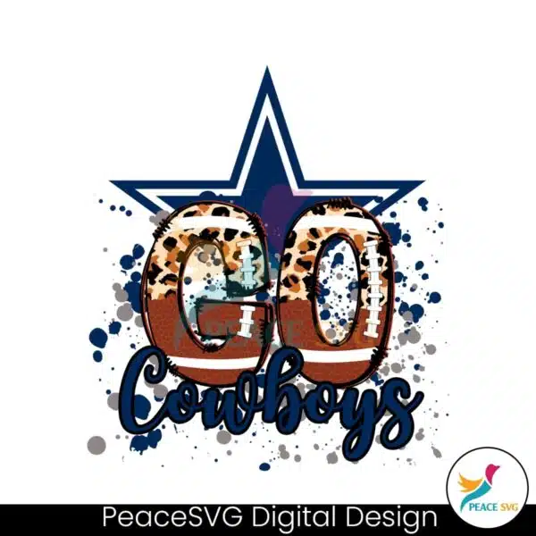 go-cowboys-leopard-pattern-svg