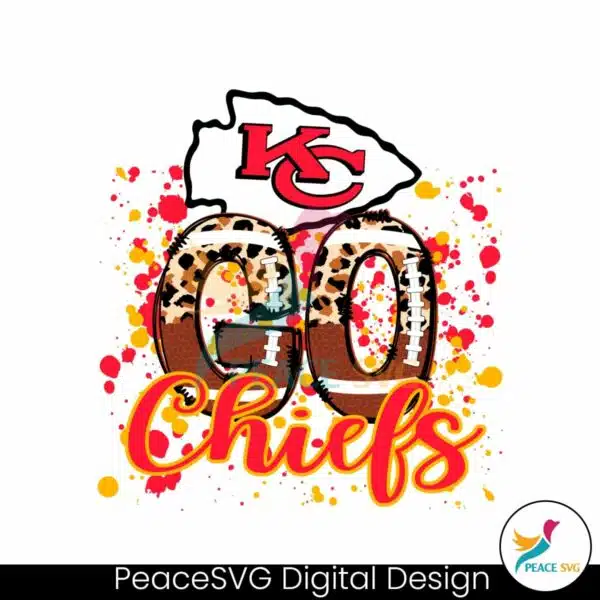 go-chiefs-leopard-pattern-svg-digital-download