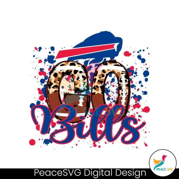 go-bills-leopard-pattern-football-svg