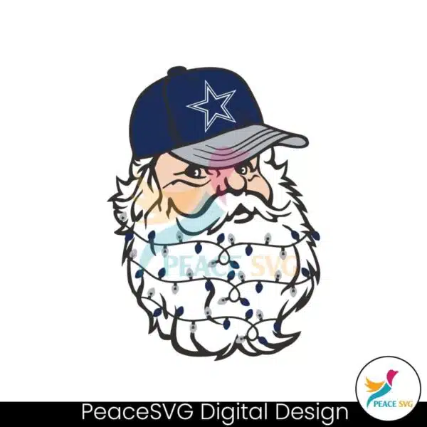 santa-dallas-cowboys-football-svg