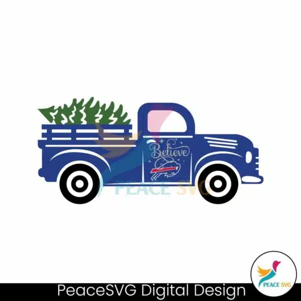 christmas-tree-truck-believe-buffalo-bills-svg