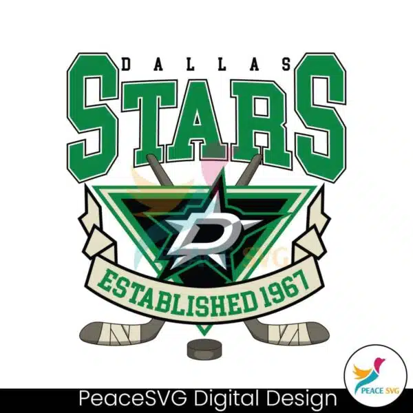 dallas-stars-hockey-est-1967-svg