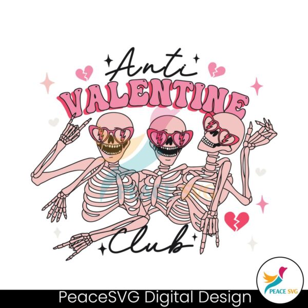 anti-valentine-club-funny-skeleton-svg