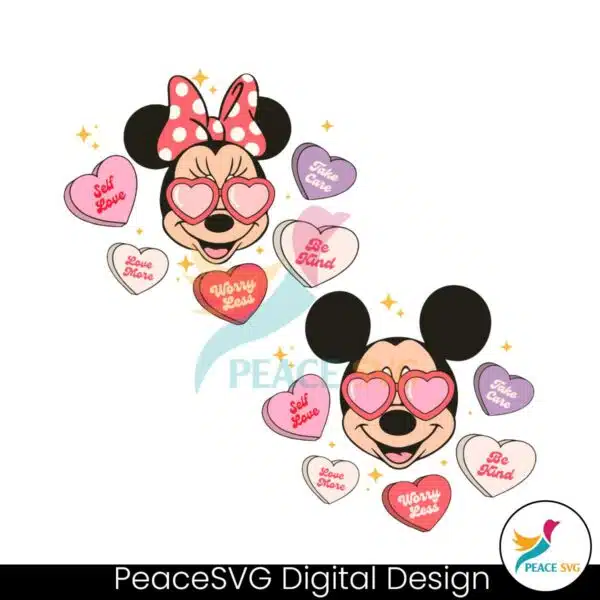 minnie-and-mickey-self-love-take-care-svg