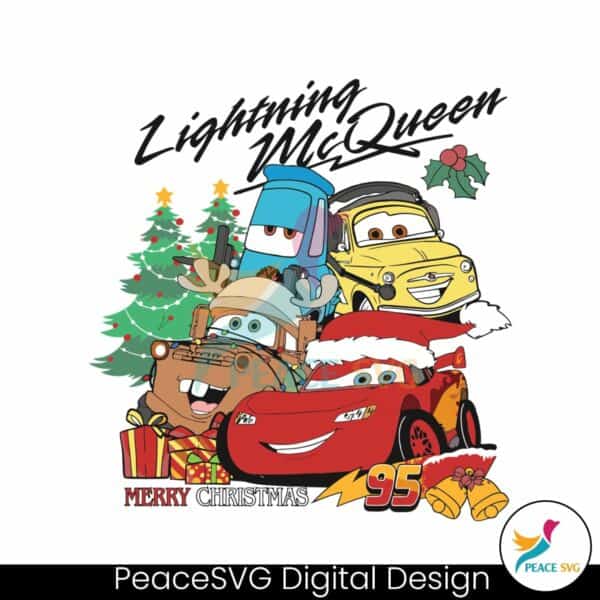 lightning-mcqueen-merry-christmas-svg