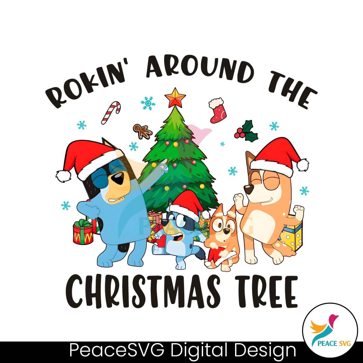 Rockin Around The Christmas Tree PNG » PeaceSVG