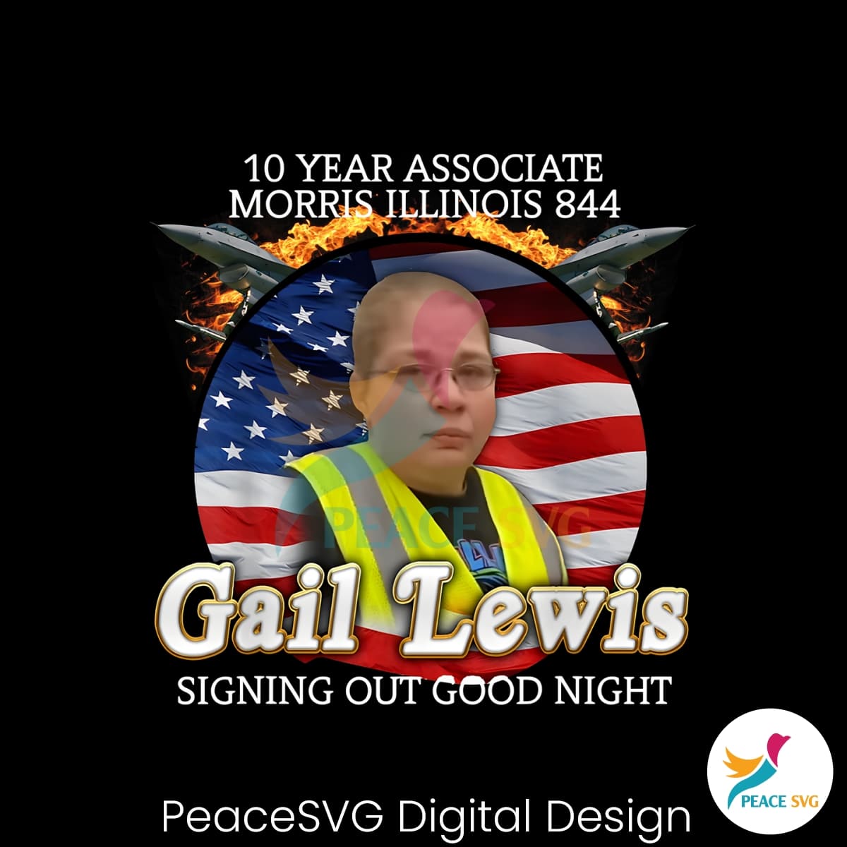 Gail Lewis Meme Signing Out Good Night PNG » PeaceSVG
